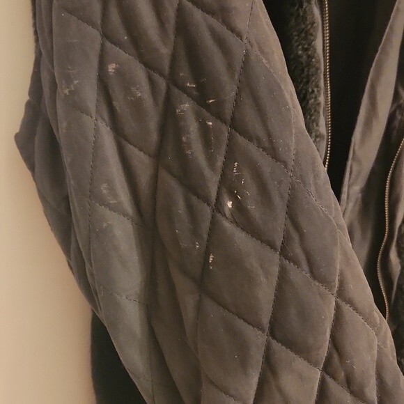 Compagnie Int'l Express Vintage Faux Fur Reversible Black Coat Size M 1990s - Picture 11 of 13